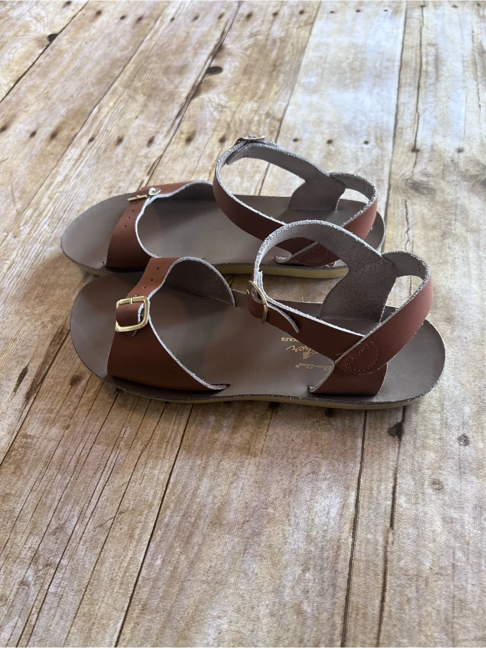 Girls Brown Salt Water Surfer Sandal